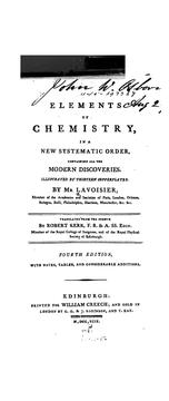 Cover of Elements of Chemistry by Antoine Laurent Lavoisier