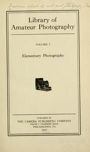 Front cover of Library of amateur photography by American School of Art and Photography (Scranton, Pa.)