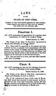 Front cover of Laws of the state of New York by New York (State)