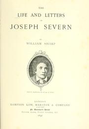 Front cover of The life and letters of Joseph Severn by Sharp, William