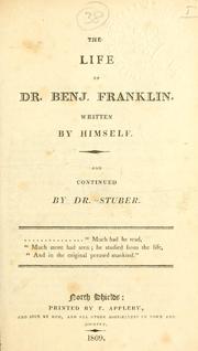 Front cover of The life of Dr. Benj. Franklin by Benjamin Franklin