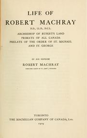 Front cover of Life of Robert Machray by Machray, Robert