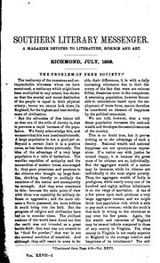 Cover of Southern literary messenger by [name missing]