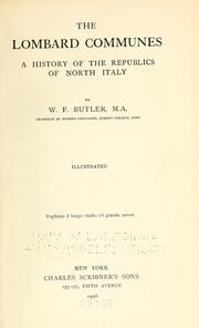 Front cover of The Lombard communes by William Francis Thomas Butler