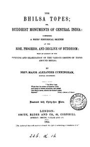 Cover of The Bhilsa Topes by Cunningham, Alexander Sir