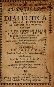 Cover of Manuductio ad logicam by Philippe Du Trieu