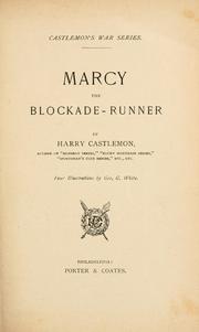 Cover of Marcy, the blockade-runner by Harry Castlemon
