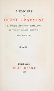 Cover of Memoirs of Count Grammont by Count Anthony Hamilton