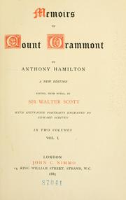 Cover of Memoirs of Count Grammont by Count Anthony Hamilton