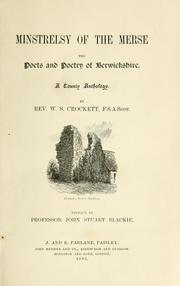 Cover of Minstrelsy of the Merse by W. S. Crockett