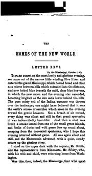 Cover of The Homes of the New World: Impressions of America by Fredrika Bremer