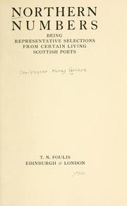 Cover of Northern numbers by Hugh MacDiarmid
