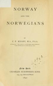 Front cover of Norway and the Norwegians by C. F. Keary
