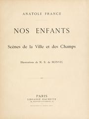 Cover of Nos enfants; scenes de la ville et des champs by Anatole France