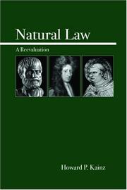 Front cover of Natural law by Howard P. Kainz