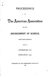 Cover of Proceedings of the American Association for the Advancement of Science by American Association for the Advancement of Science.