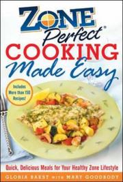 Cover of ZonePerfect Cooking Made Easy by Mary Goodbody