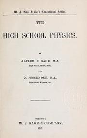 Front cover of The Ontario high school chemistry by George A. Cornish