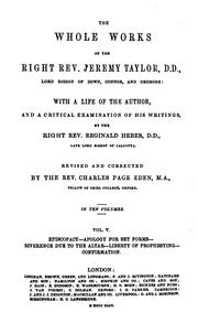 Cover of The Whole Works of the Right Rev. Jeremy Taylor ... by Jeremy Taylor 