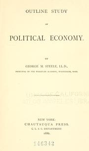 Front cover of Outline study of political economy by G. M. Steele