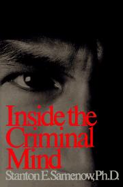 Cover of Inside the criminal mind by Stanton E. Samenow