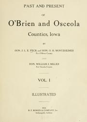 Front cover of Past and present of O'Brien and Osceola counties, Iowa by John Licinius Everett Peck