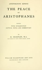 Cover of Peace by Aristophanes