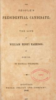 Front cover of The people's presidential candidate by Richard Hildreth