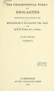 Cover of Philosophical works by René Descartes