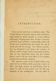 Cover of A plea for the Constitution of the U.S. of America wounded in the house of its guardians by George Bancroft