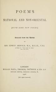 Cover of Poems by Edwin Arnold