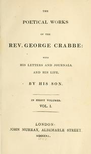 Front cover of The poetical works of the Rev. George Crabbe by George Crabbe