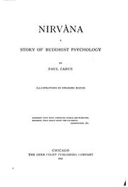 Front cover of Nirvâna: A Story of Buddhist Psychology by Paul Carus