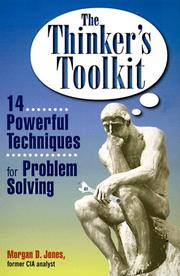Cover of The thinker's toolkit by Morgan D. Jones