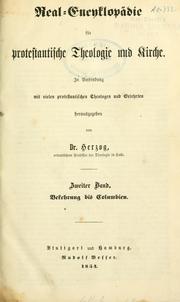 Front cover of Realencyklopädie für protestantische Theologie und Kirche by Johann Jakob Herzog