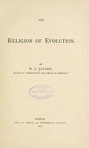 Front cover of The Religion of Evolution by Minot J. Savage
