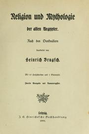 Cover of Religion und Mythologie der alten Aegypter by Heinrich Karl Brugsch