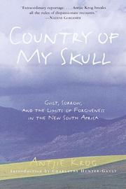 Front cover of Country of my skull by Antjie Krog