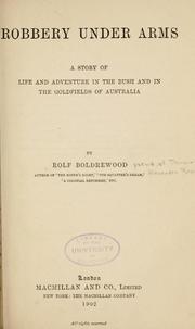 Cover of Robbery under arms by Rolf Boldrewood