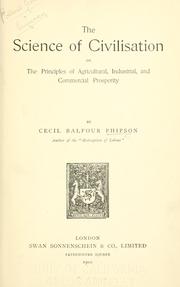 Cover of The science of civilisation by Cecil Balfour Phipson