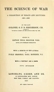 Front cover of The science of war by G. F. R. Henderson