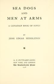 Front cover of Sea dogs and men at arms by Jesse Edgar Middleton