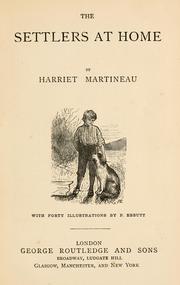 Front cover of The settlers at home by Harriet Martineau