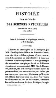 Cover of Histoire des sciences naturelles depuis leur origine chez tous les peuples connus by Baron Georges Cuvier