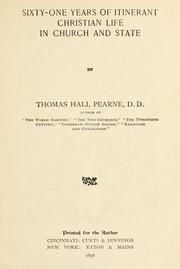 Front cover of Sixty-one years of itinerant Christian life in church and state by Thomas Hall Pearne