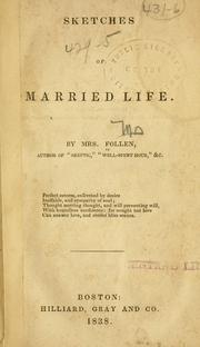 Front cover of Sketches of married life by Eliza Lee (Cabot) Follen