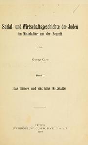Front cover of Sozial- und Wirtschaftsgeschichte der Juden im Mittelalter und der Neuzeit by Georg Caro