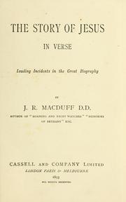 Front cover of The story of Jesus in verse by John R. Macduff