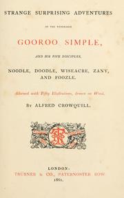 Cover of Strange surprising adventures of the venerable Gooroo Simple, and his five disciples, Noodle, Doodle, Wiseacre, Zany, and Foozle by Costantino Giuseppe Beschi
