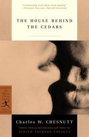 Cover of The house behind the cedars by Charles Waddell Chesnutt